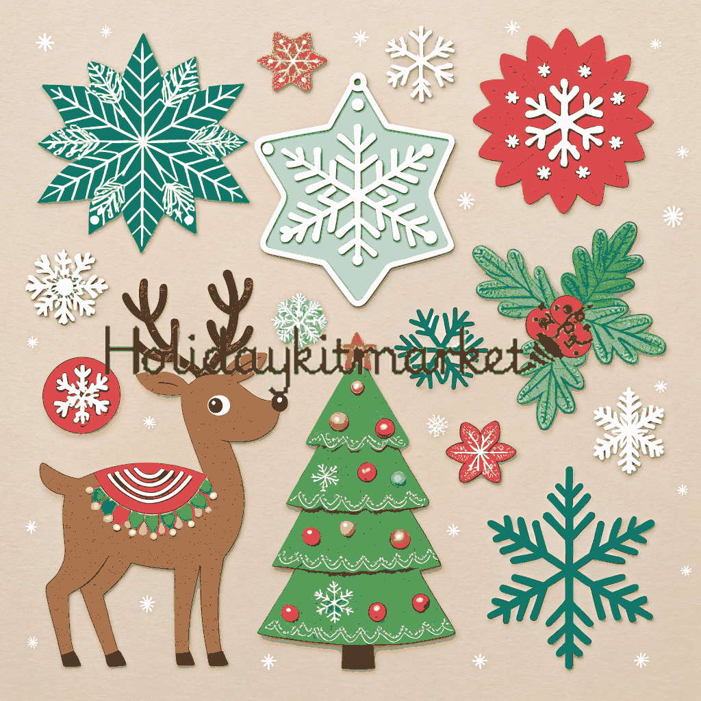 Neon New Year Bash Stencil Kit