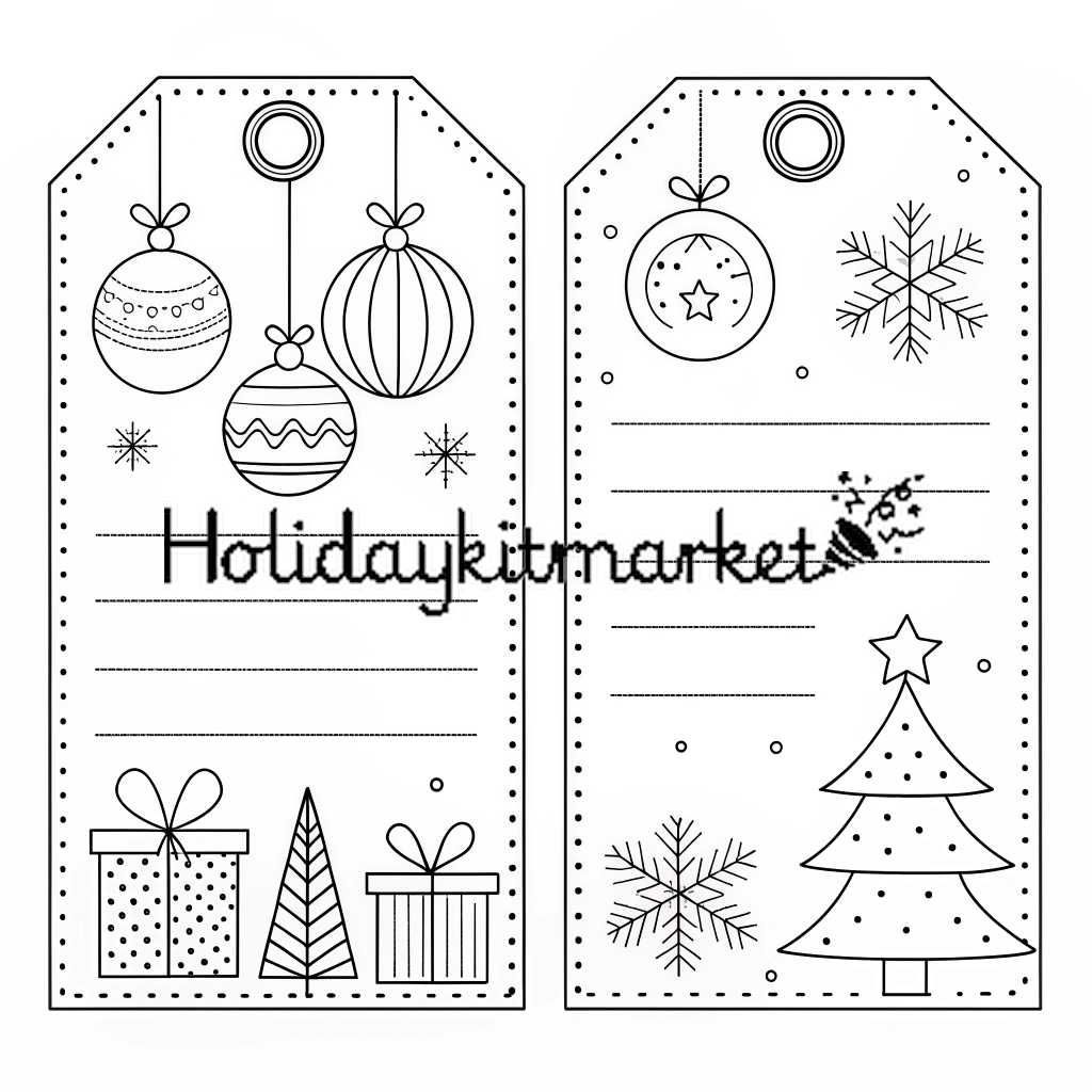 Vintage Birthday Gift Wrap & Tags Kit