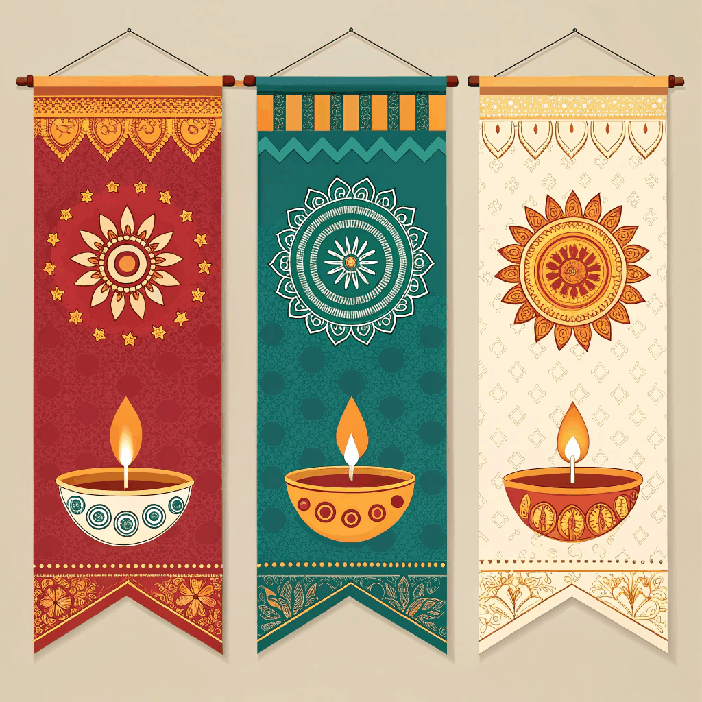 Rustic Diwali Social Media Banner