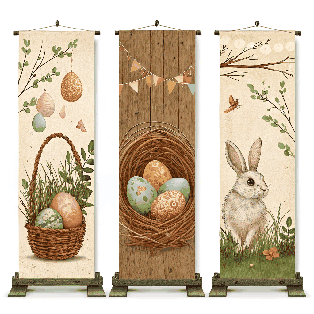 Rustic Easter Social Media Banner Pack