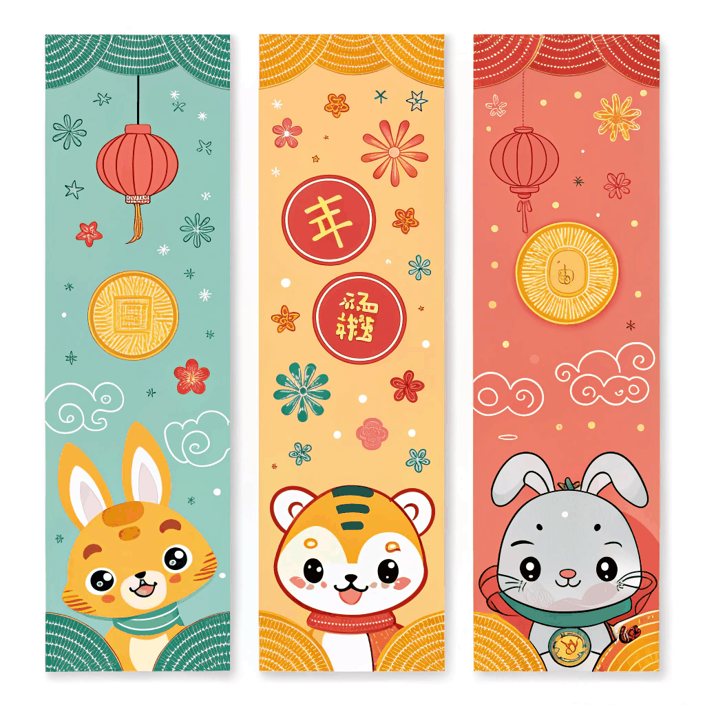 Lunar New Year Whimsical Business Banner
