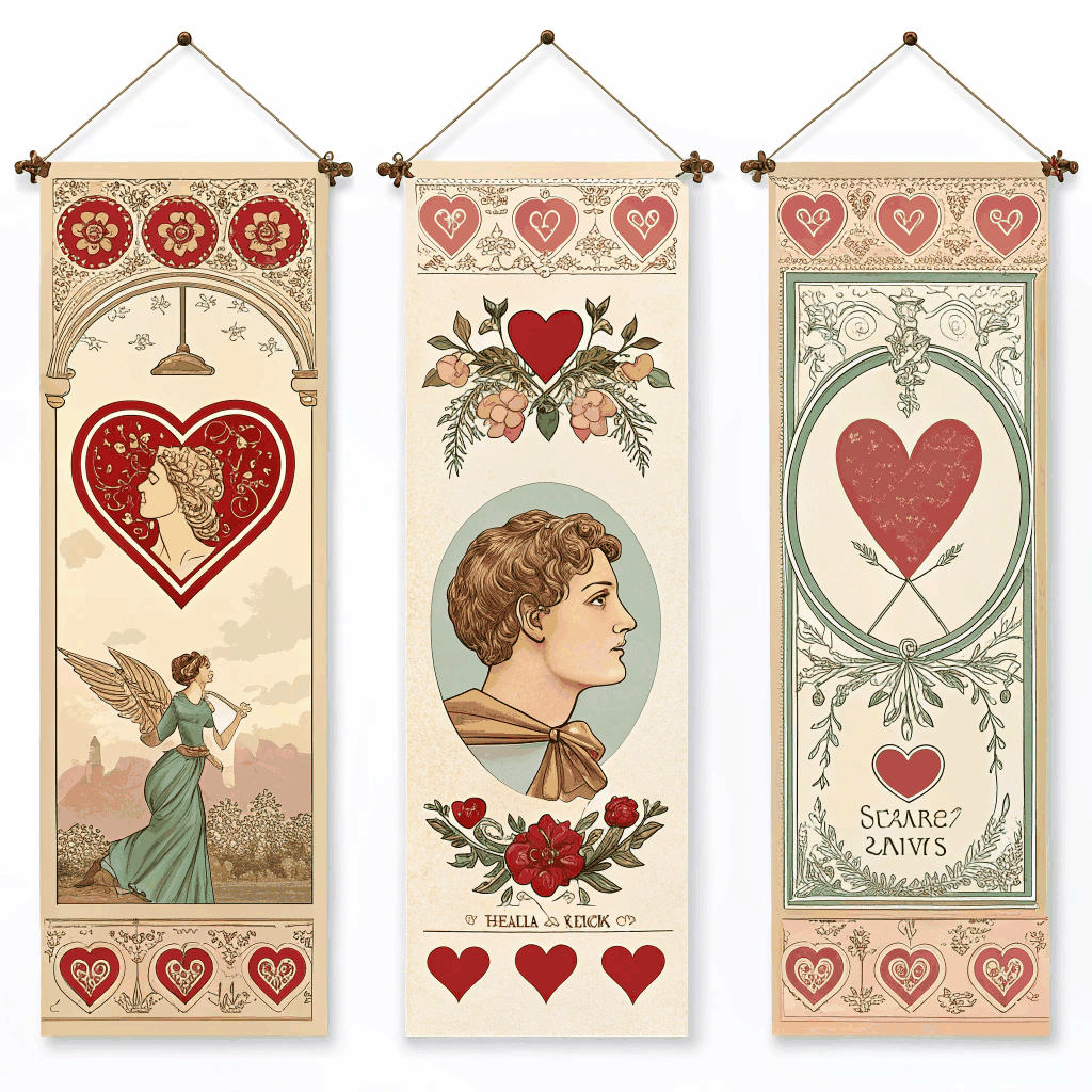 Vintage Valentine Party Business Banner