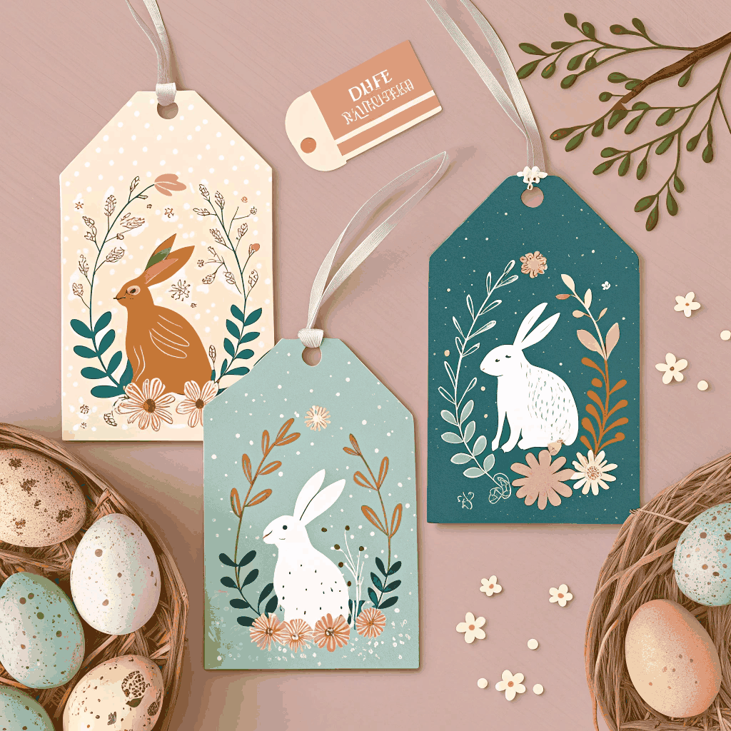 Modern Easter Social Media Labels