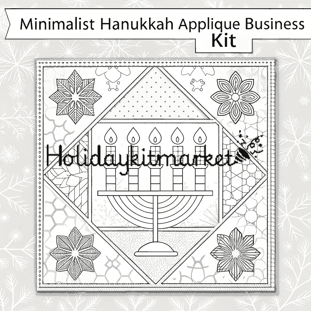 Minimal Lunar Lantern Applique Kit