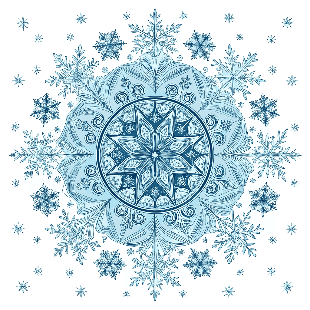 Detailed Vector Poster Winter