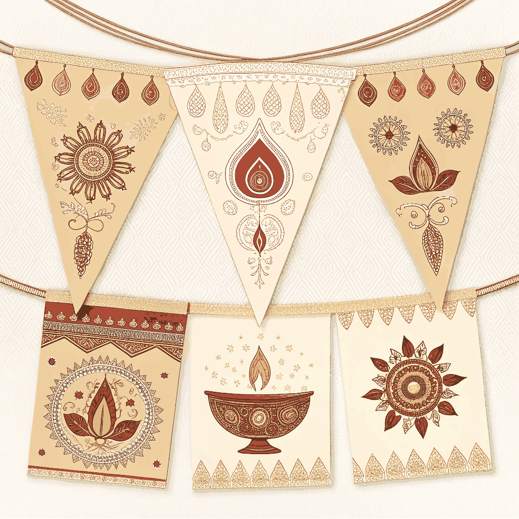 Vintage Diwali Splendor Business Banner Kit