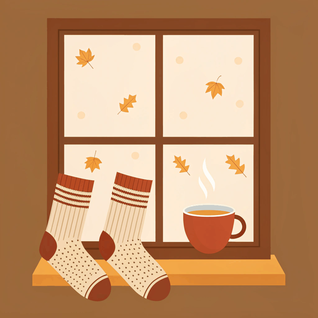 Flat Vector Poster Autumn Pack