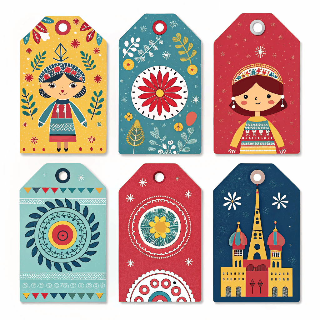 Global Groove Bright Gift Tags
