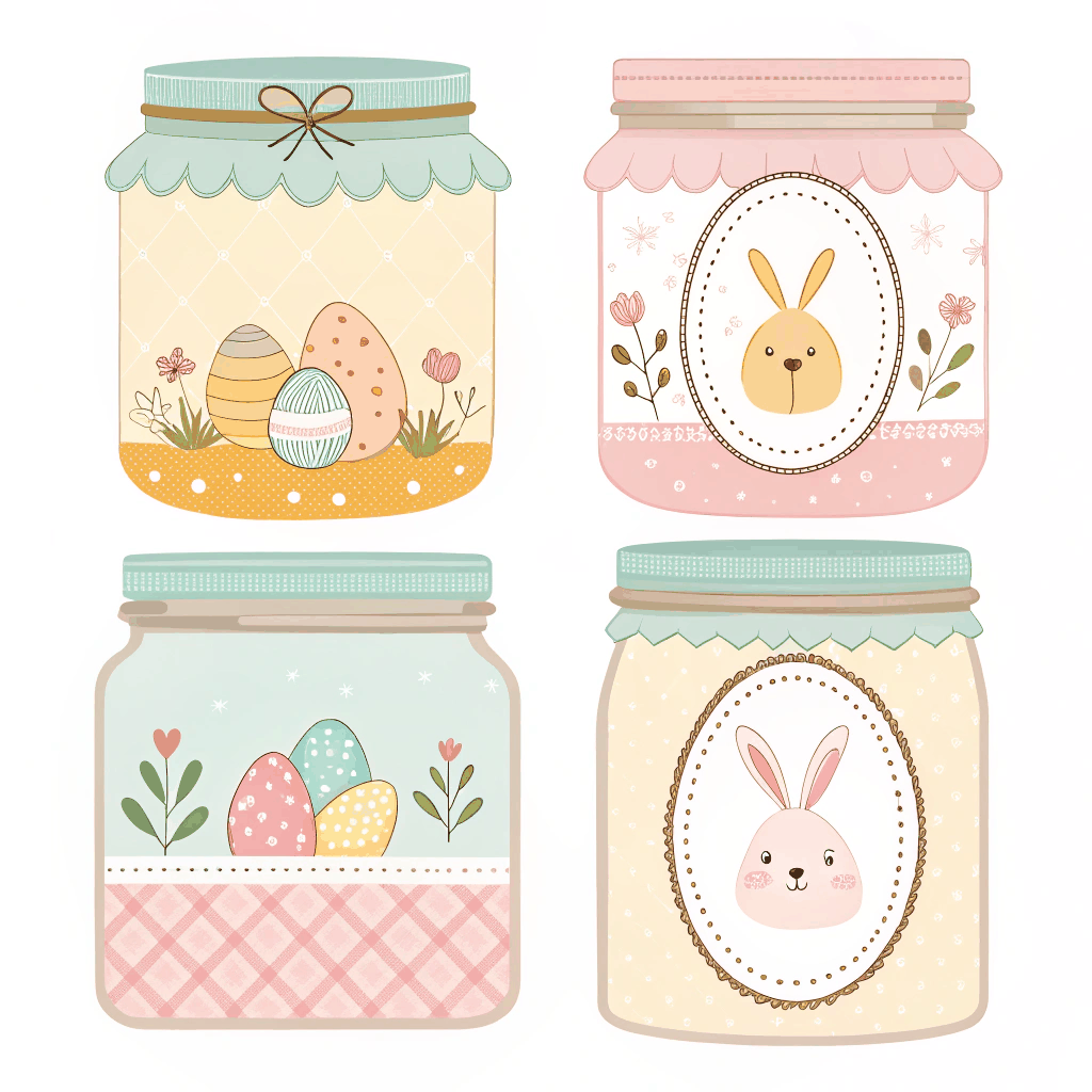 Pastel Easter Jar & Story Labels