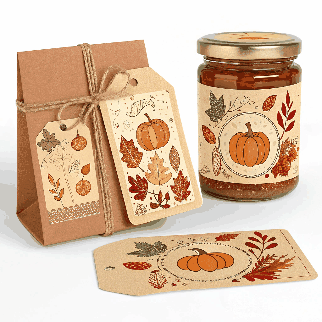Rustic Harvest Jar & Gift Labels