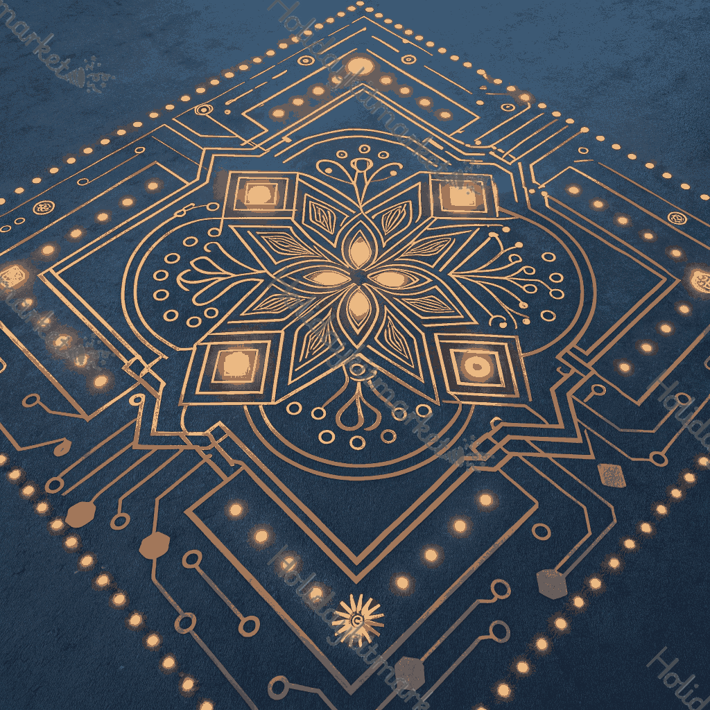 Circuit Rangoli Map Poster