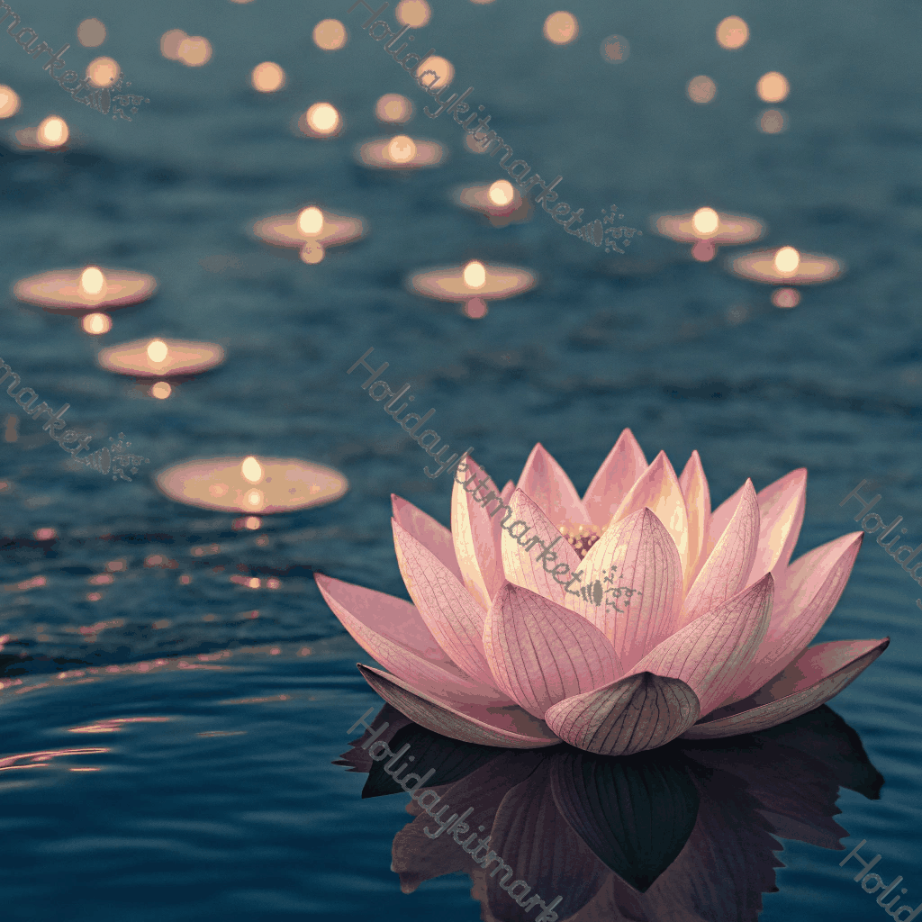 Lone Lotus Petal Poster