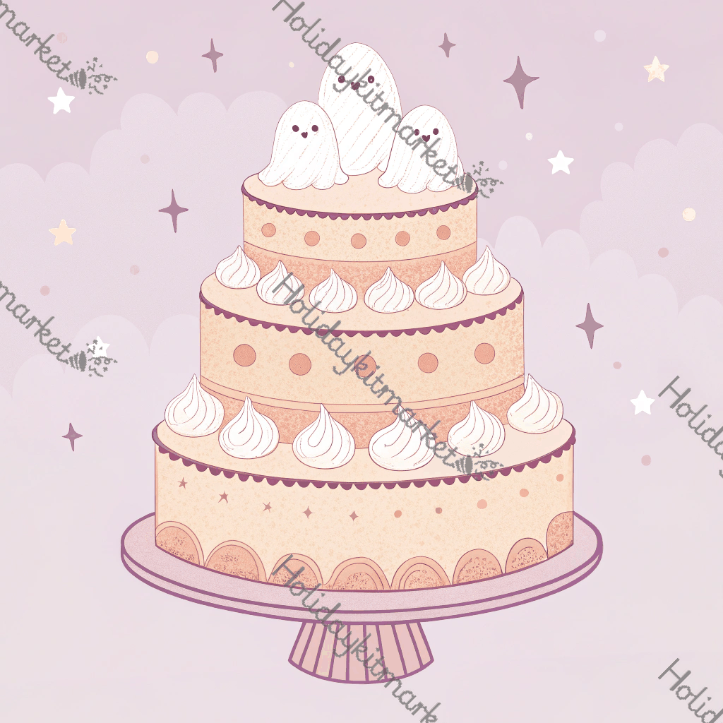 Buttercream Ghost Cake Poster