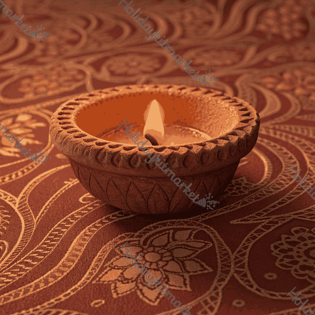 Candle Diya Glow Poster