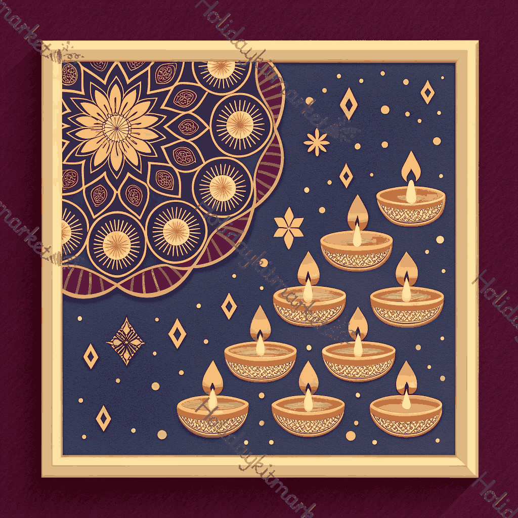 Voxel Diya Cascade Poster