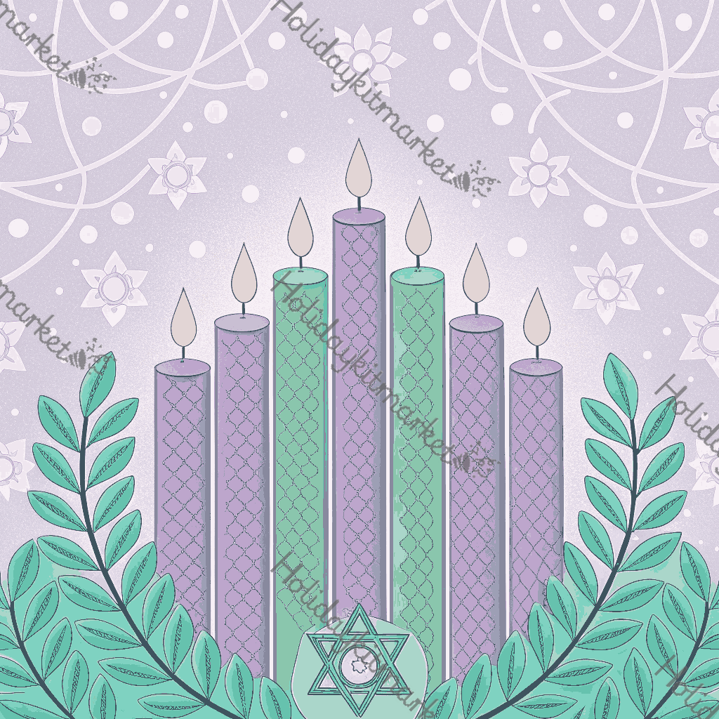 Pastel Candle Cluster Poster