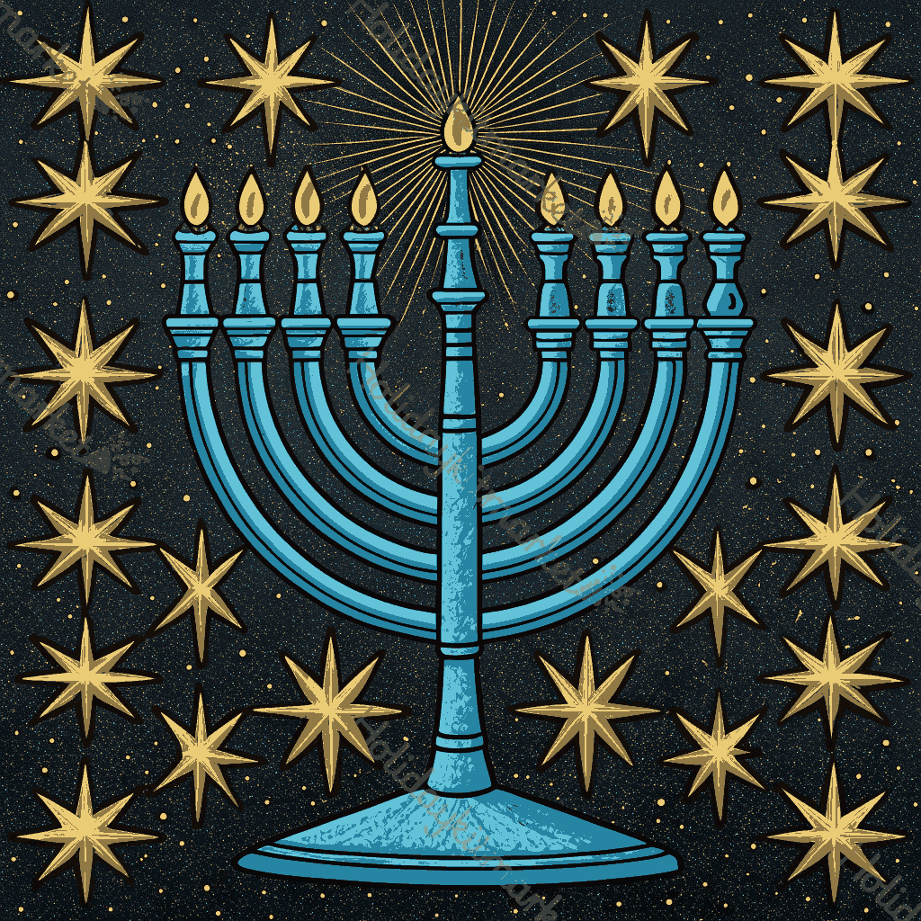 Acid Blue Candle Poster