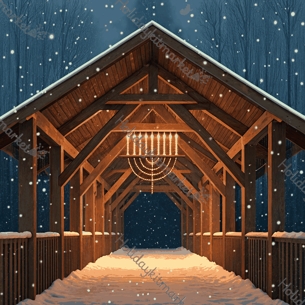 Covered Bridge Candles Poster