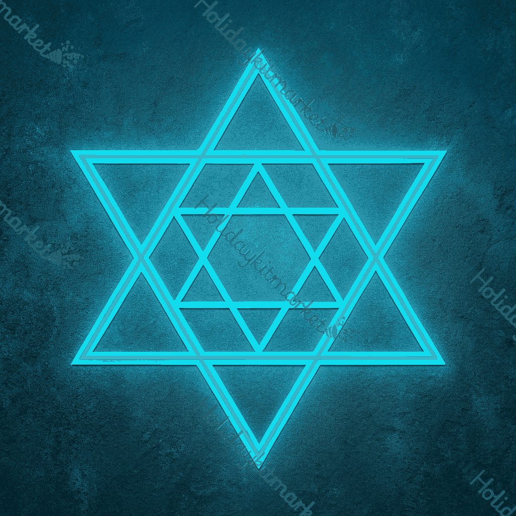 Neon Star Trail Poster