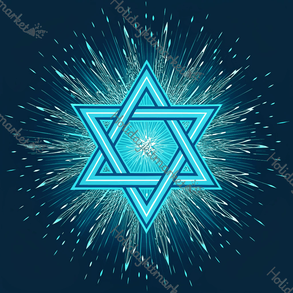 Neon Star Burst Poster