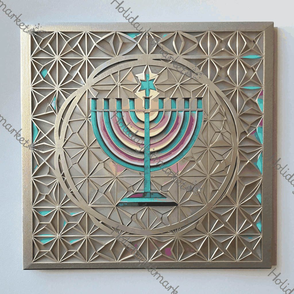 Holo Menorah Prism Poster