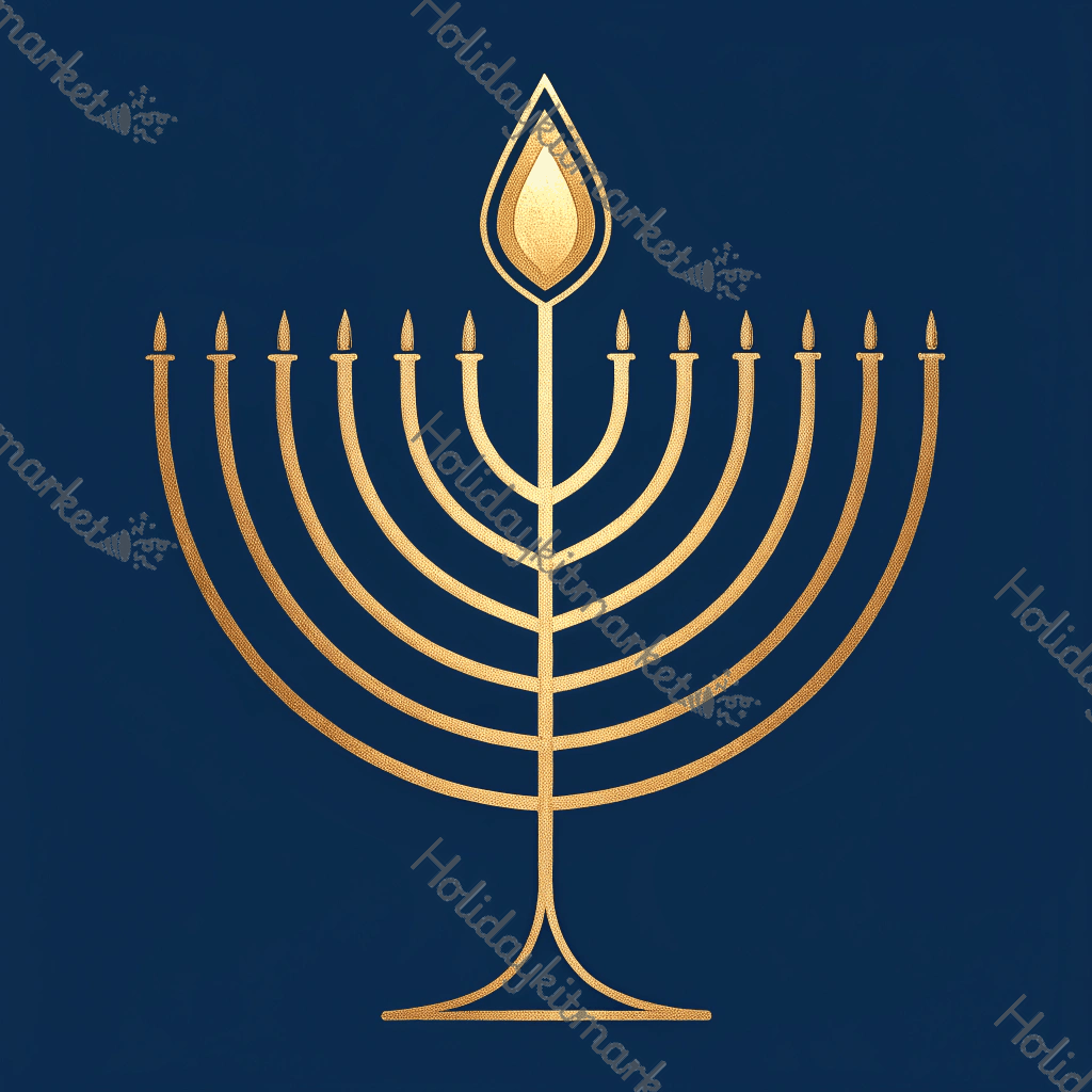 Golden Wick Line Poster