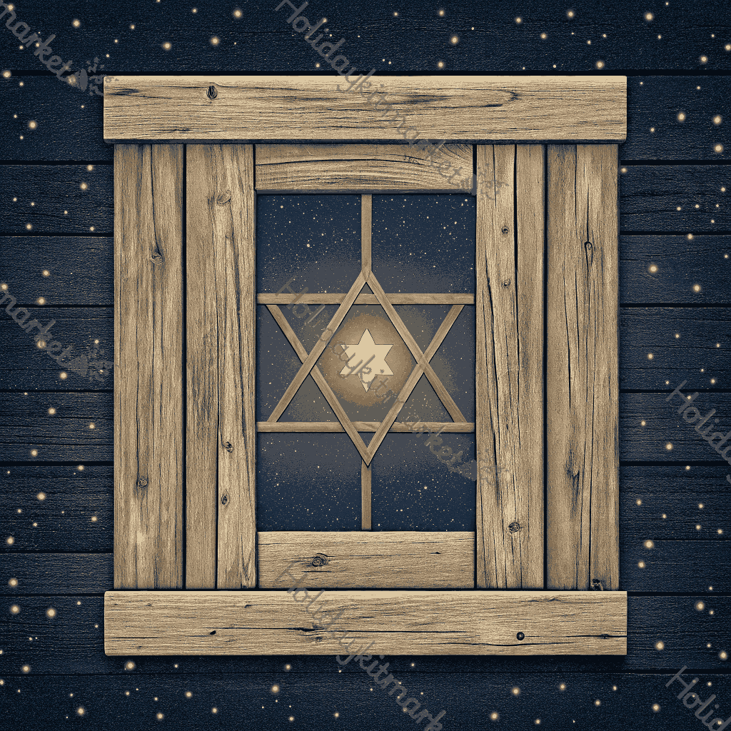 Barn Star Window Poster