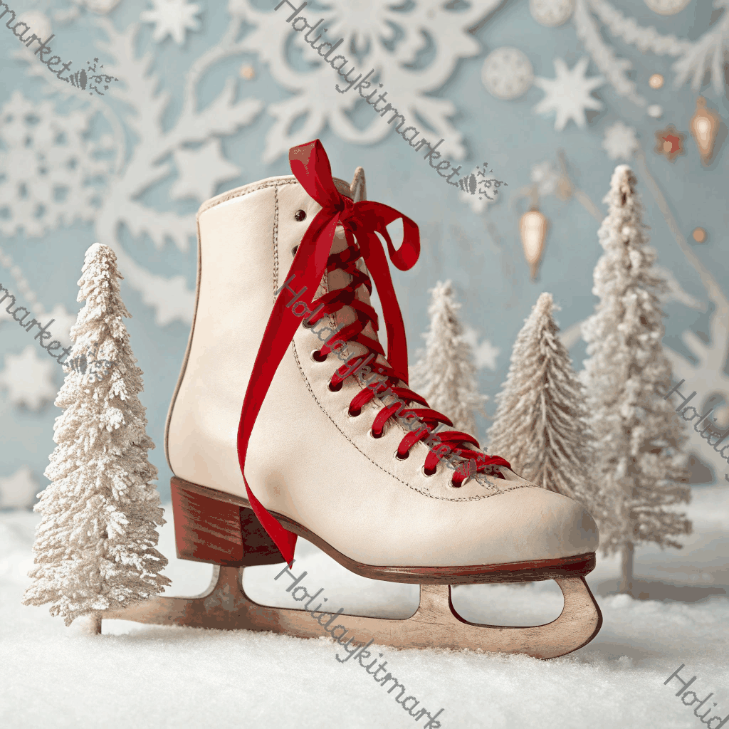 Vintage Ice Skates Poster