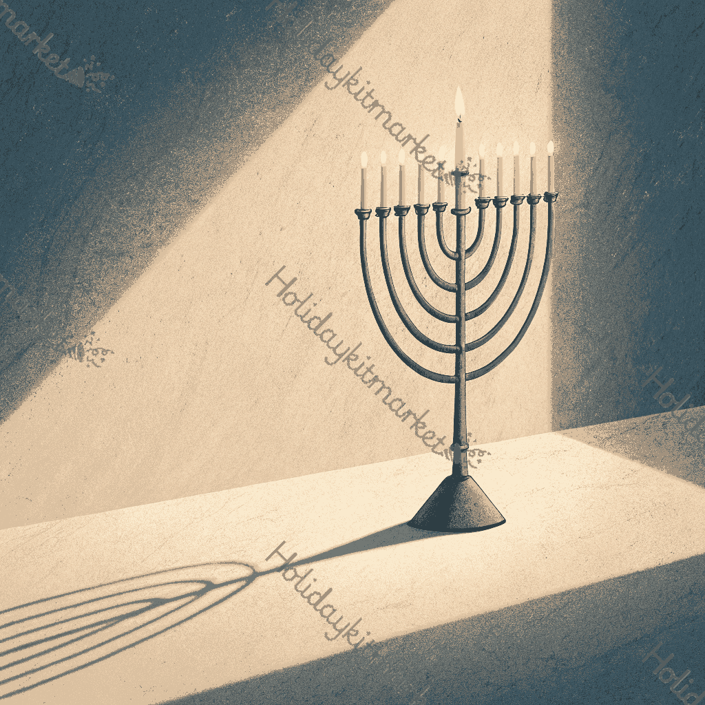 Candle Shadow Glow Poster