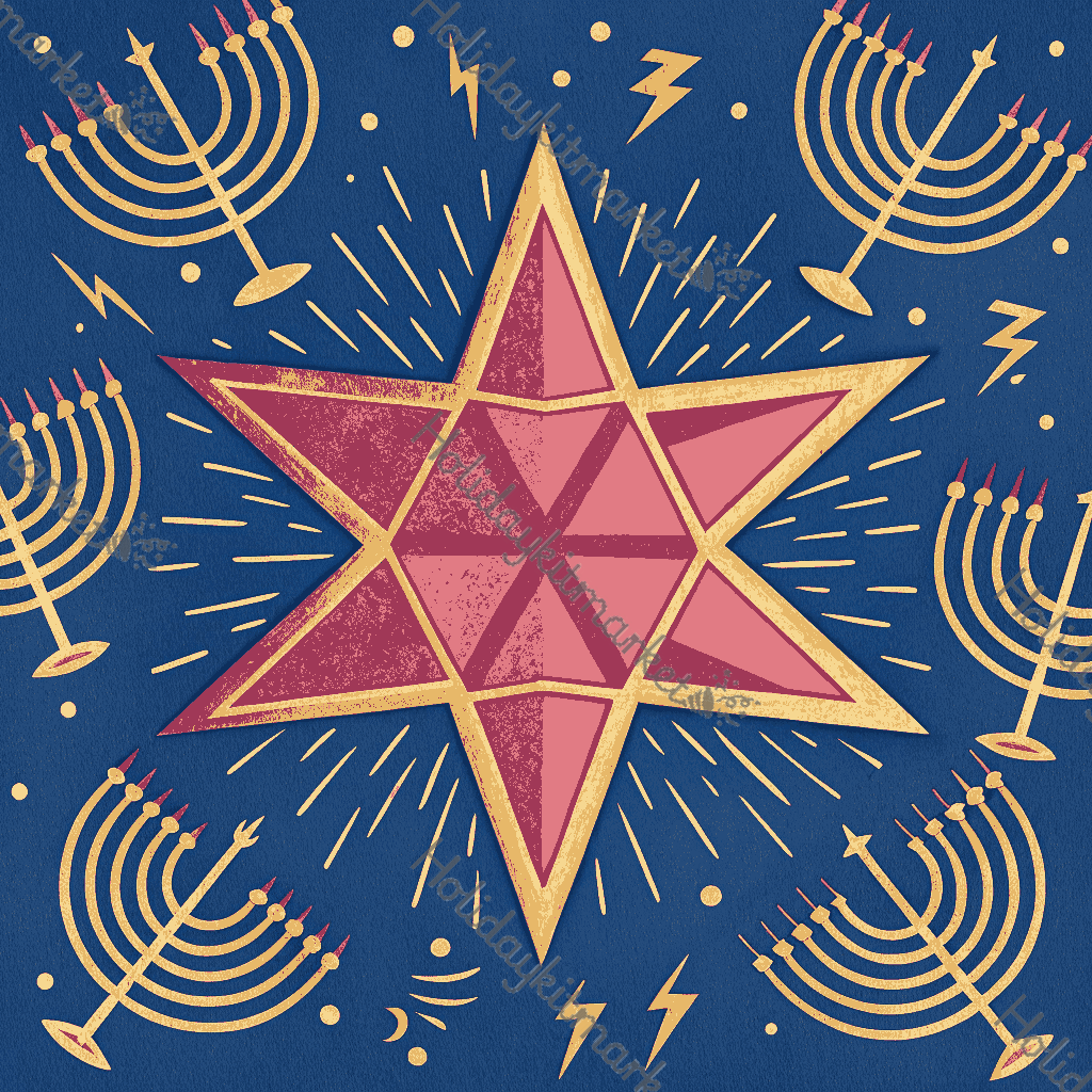 Fuchsia Star Spark Poster