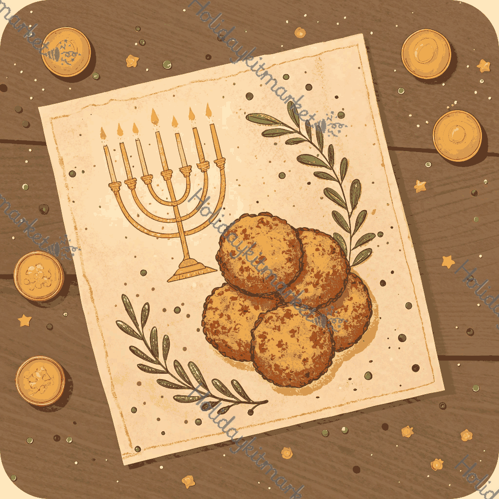 Vintage Latke Recipe Poster