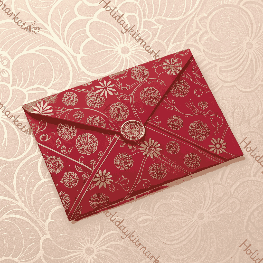 Lone Red Envelope Poster
