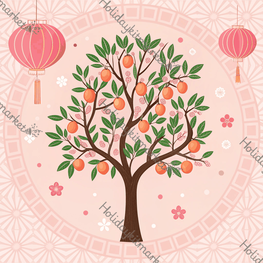 Blush Kumquat Tree Poster
