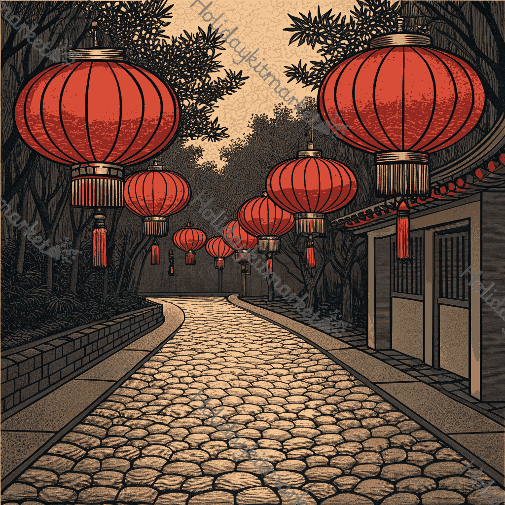 Silent Red Path Poster