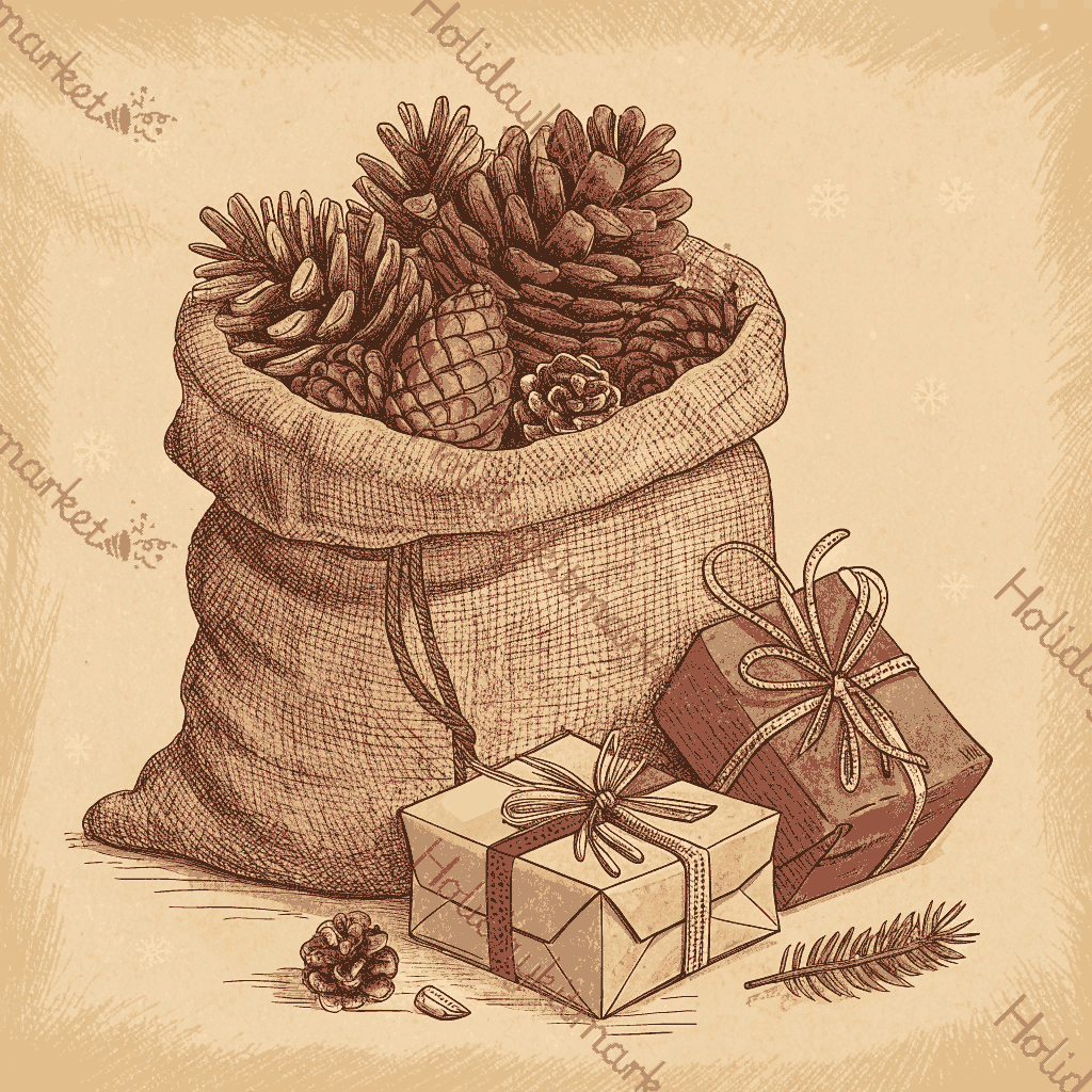 Burlap Gift Sack Poster