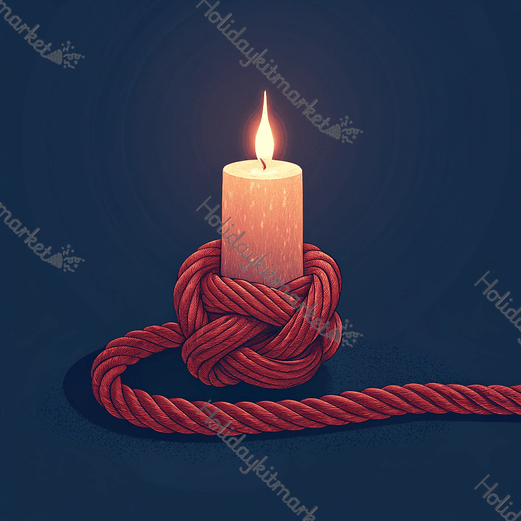 Candlelit Knot Glow Poster