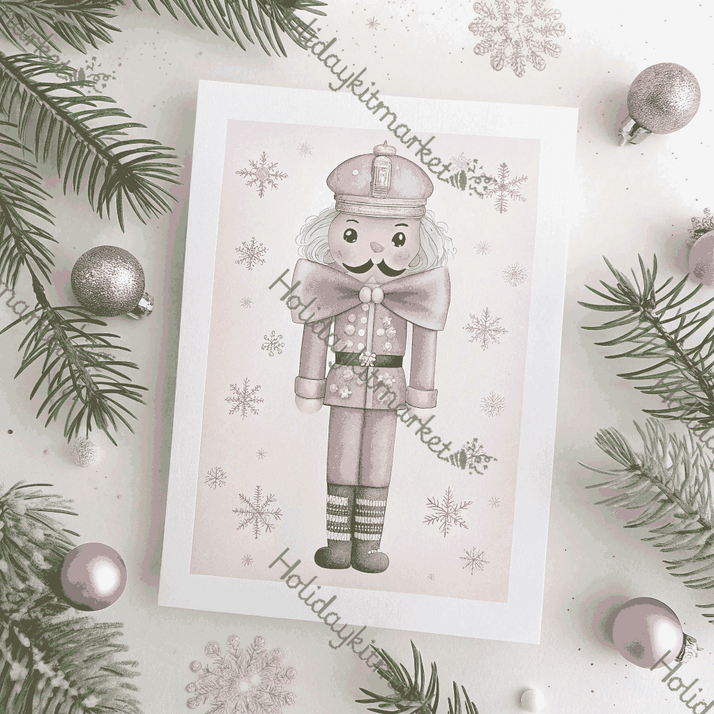 Lavender Nutcracker Bow Poster