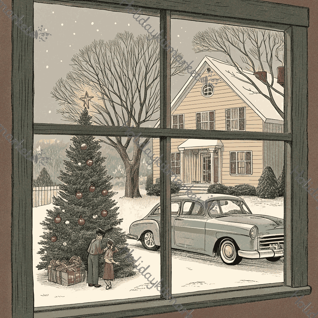 1950s Window Frost Poster