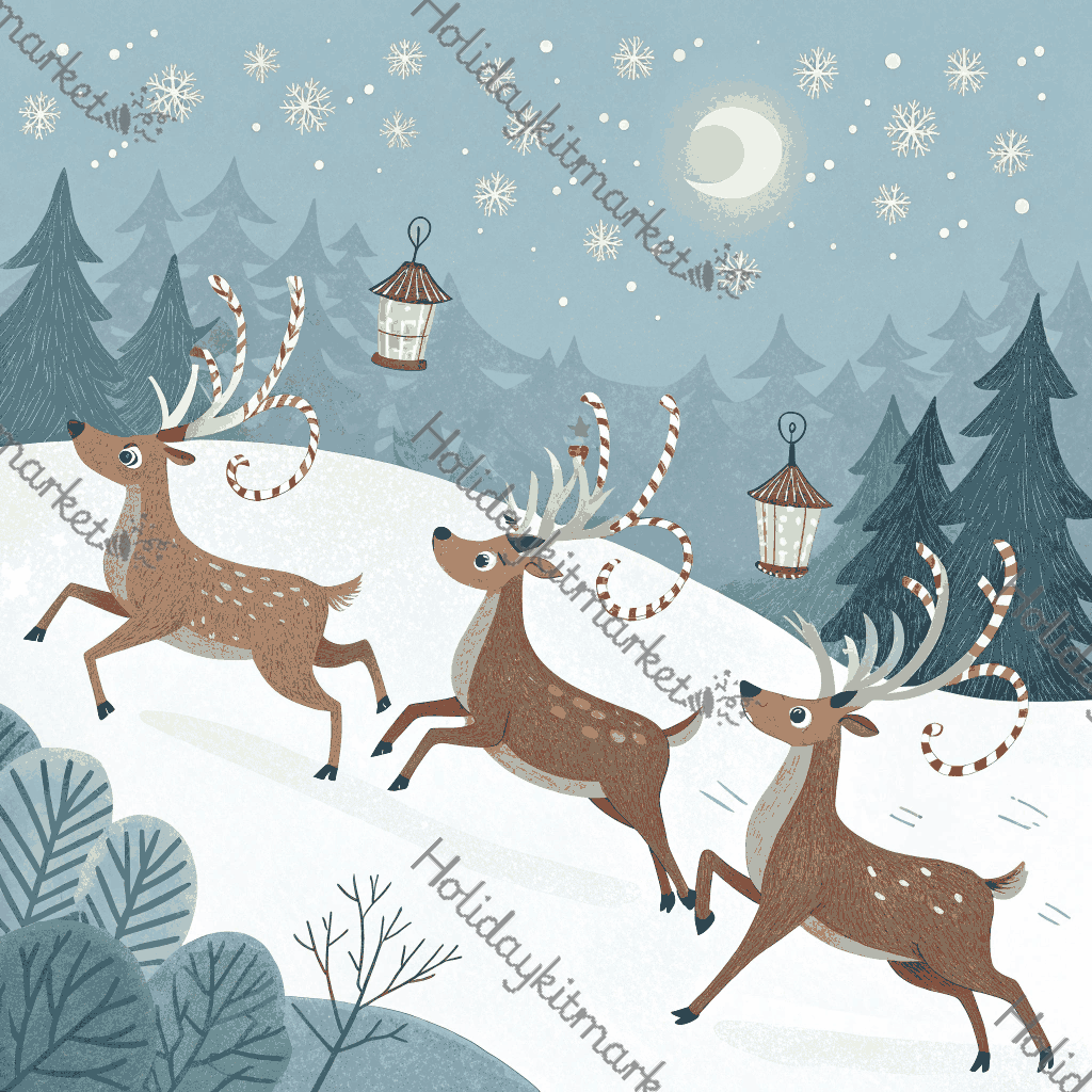 Reindeer Candy Dash Poster