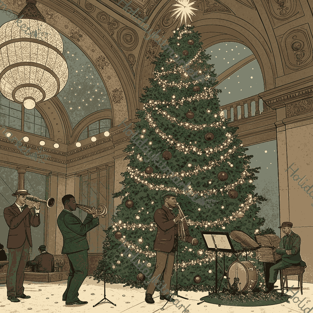 1920s Tree Ball Poster