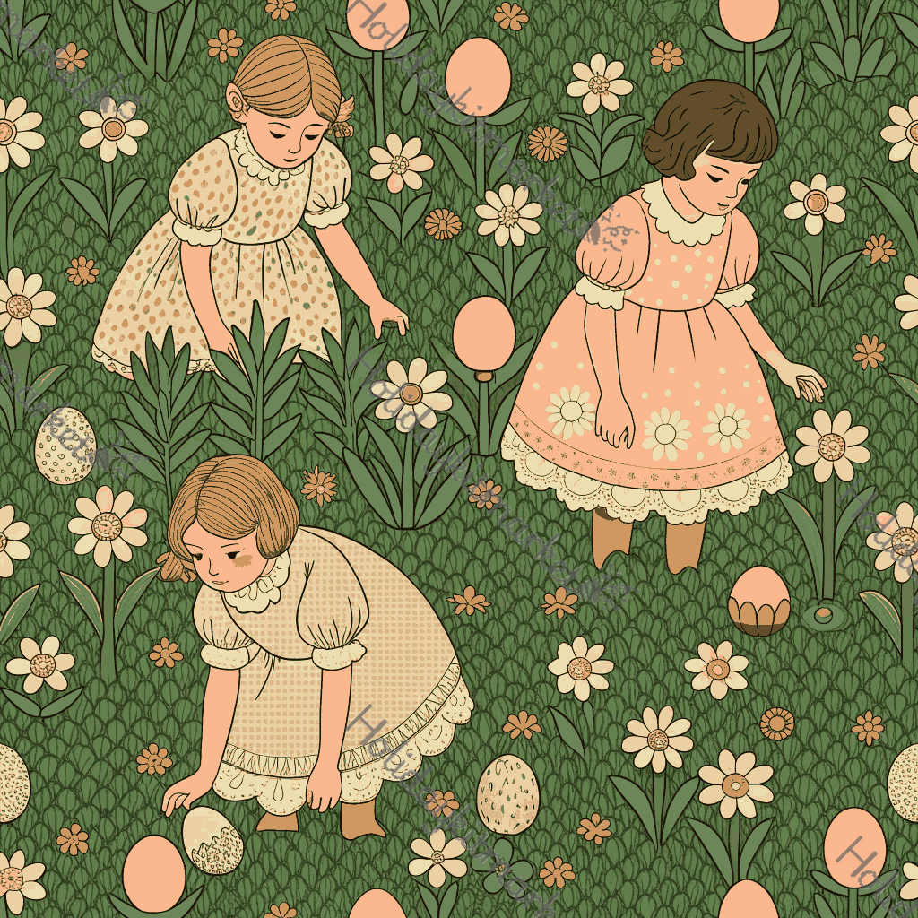 Victorian Egg Hunt Poster