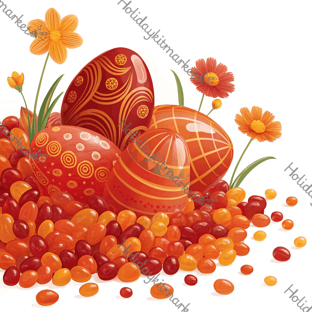 Flaming Jelly Beans Poster