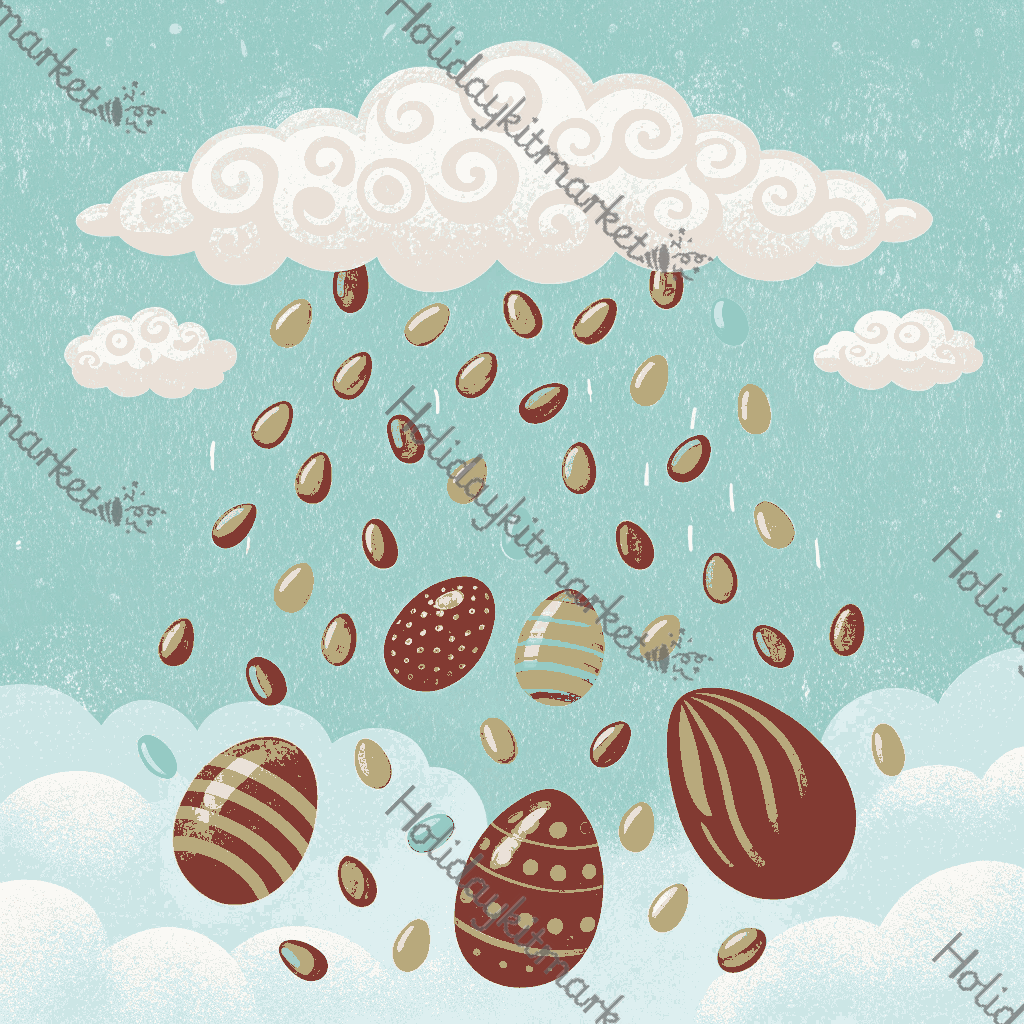 Candy Egg Rain Poster