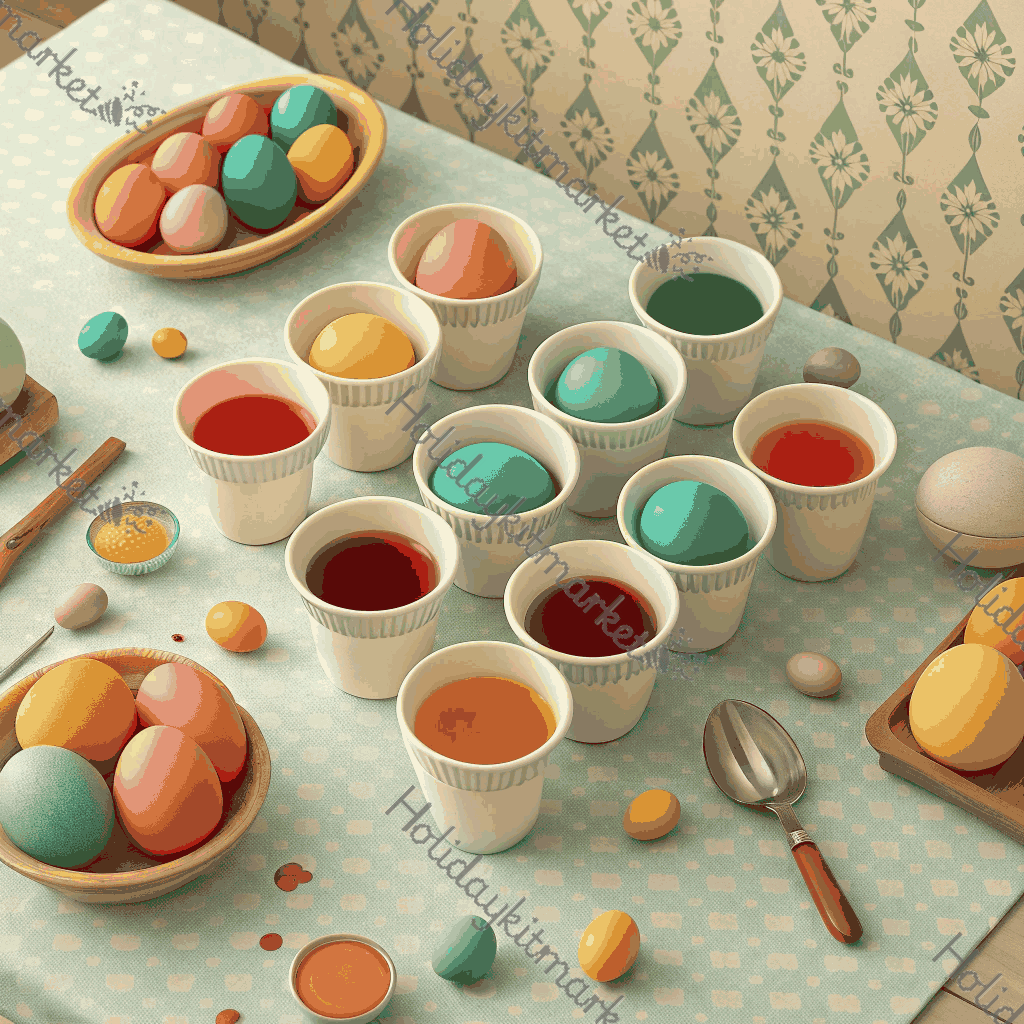 Vintage Egg Dye Poster