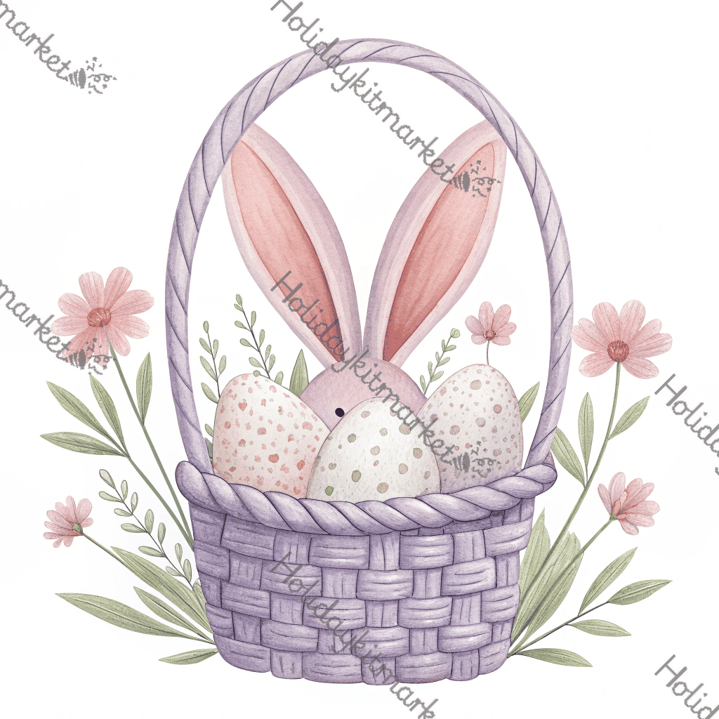 Blush Bunny Ears Poster