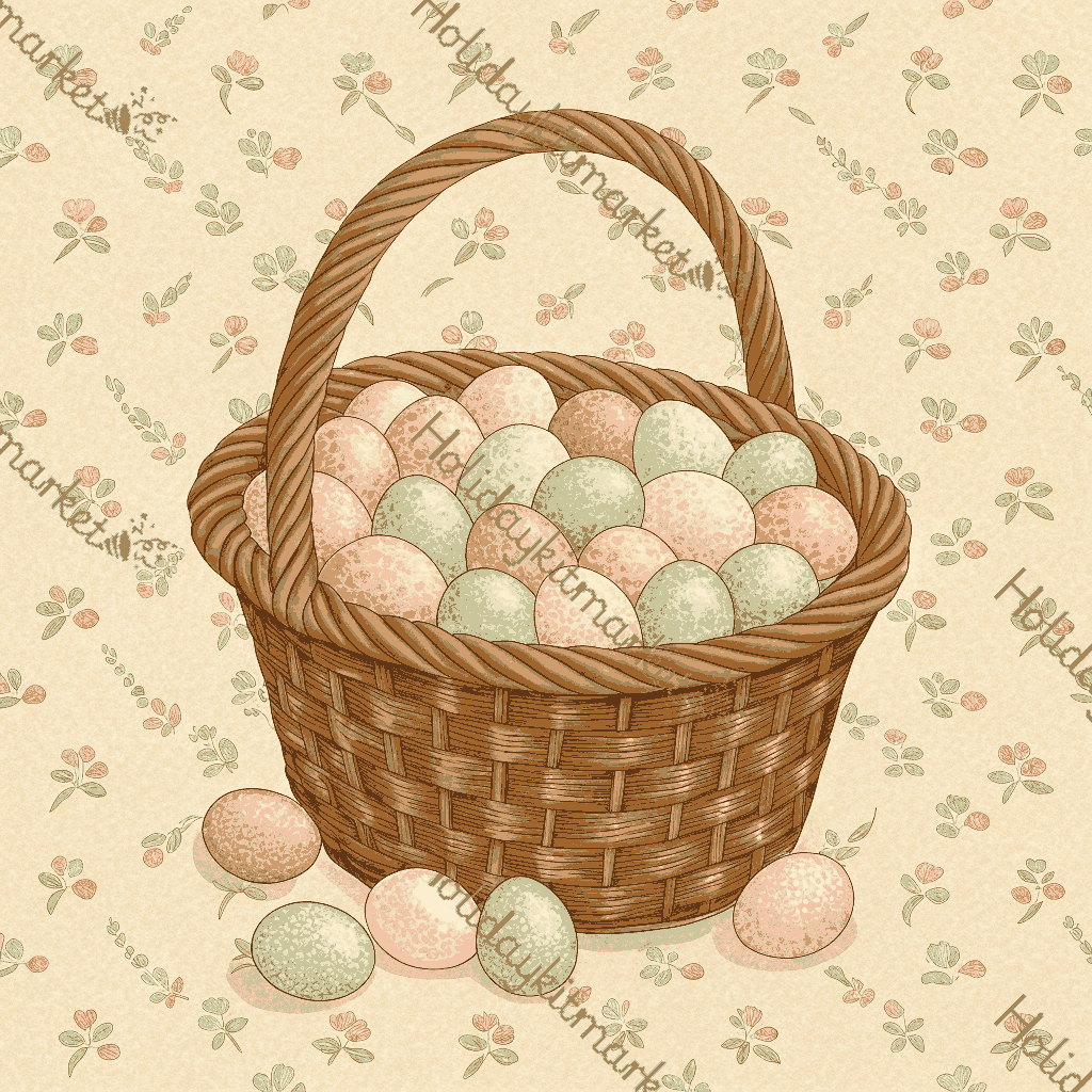 Blooming Spring Basket Poster