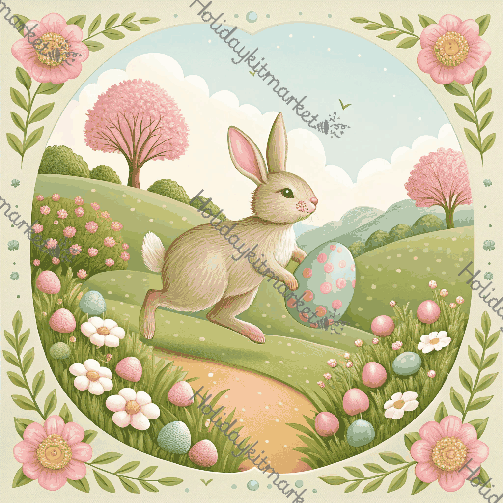 1930s Bunny Post Poster