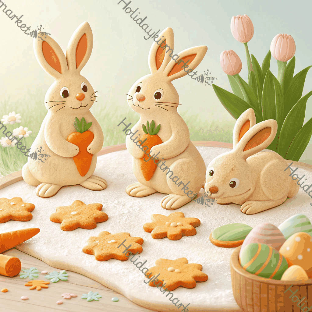 Bunny Cookie Bake Poster