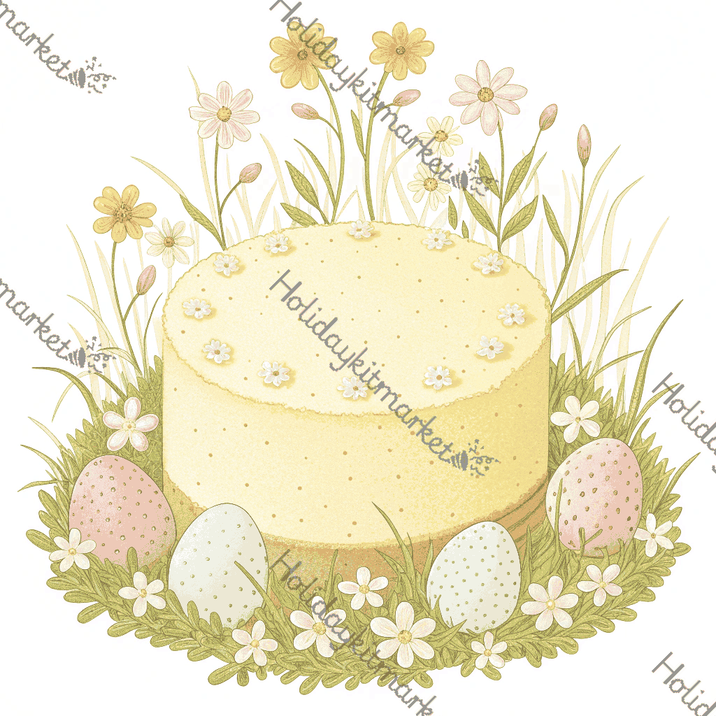 Buttercream Egg Cake Poster