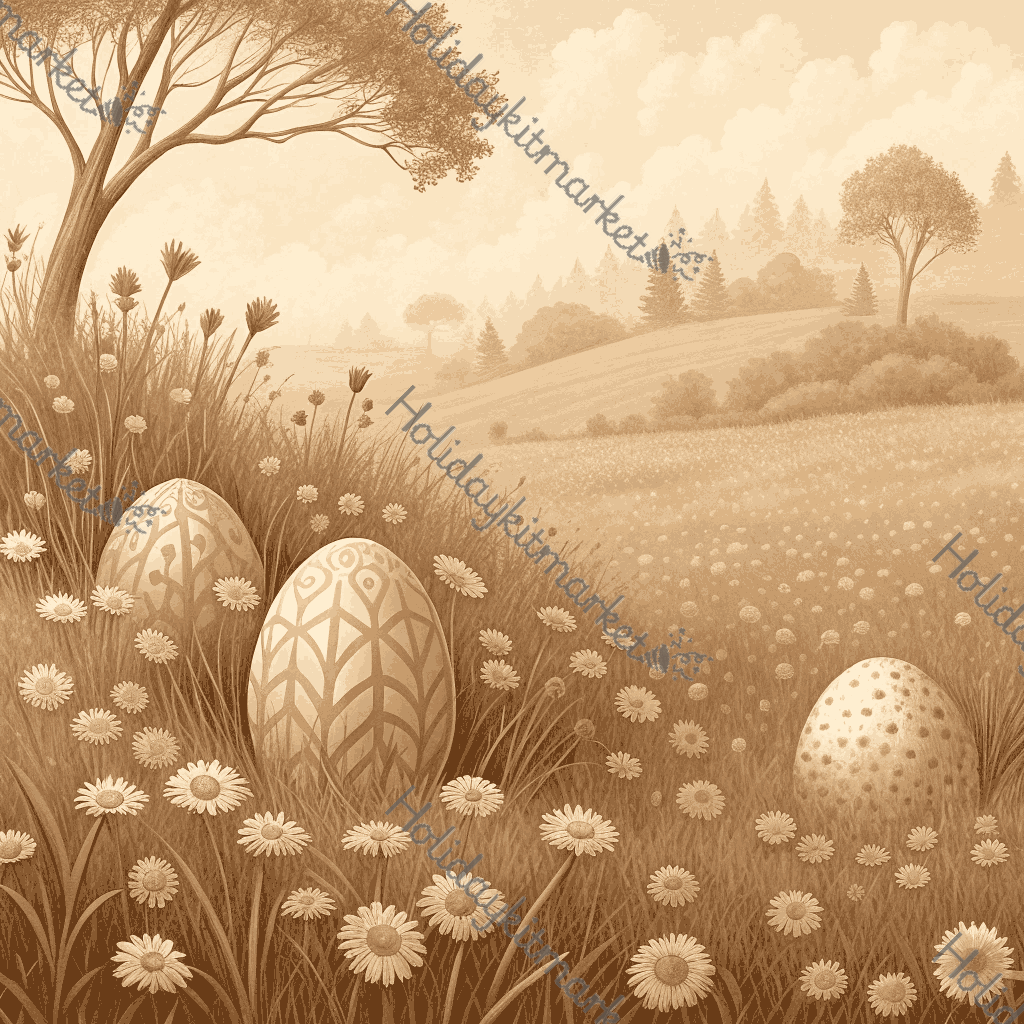 Silent Egg Field Poster